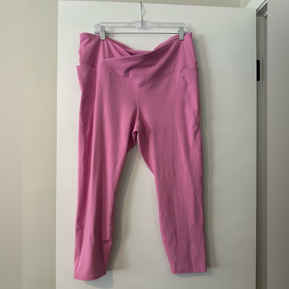 Size XXL Pink Fabletics PureLuxe Leggings (NWOT)